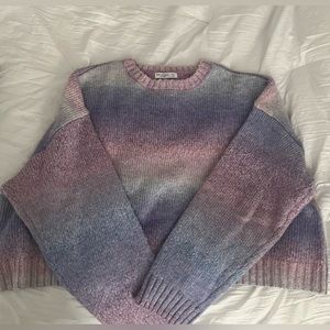 oversized pastel knit sweater